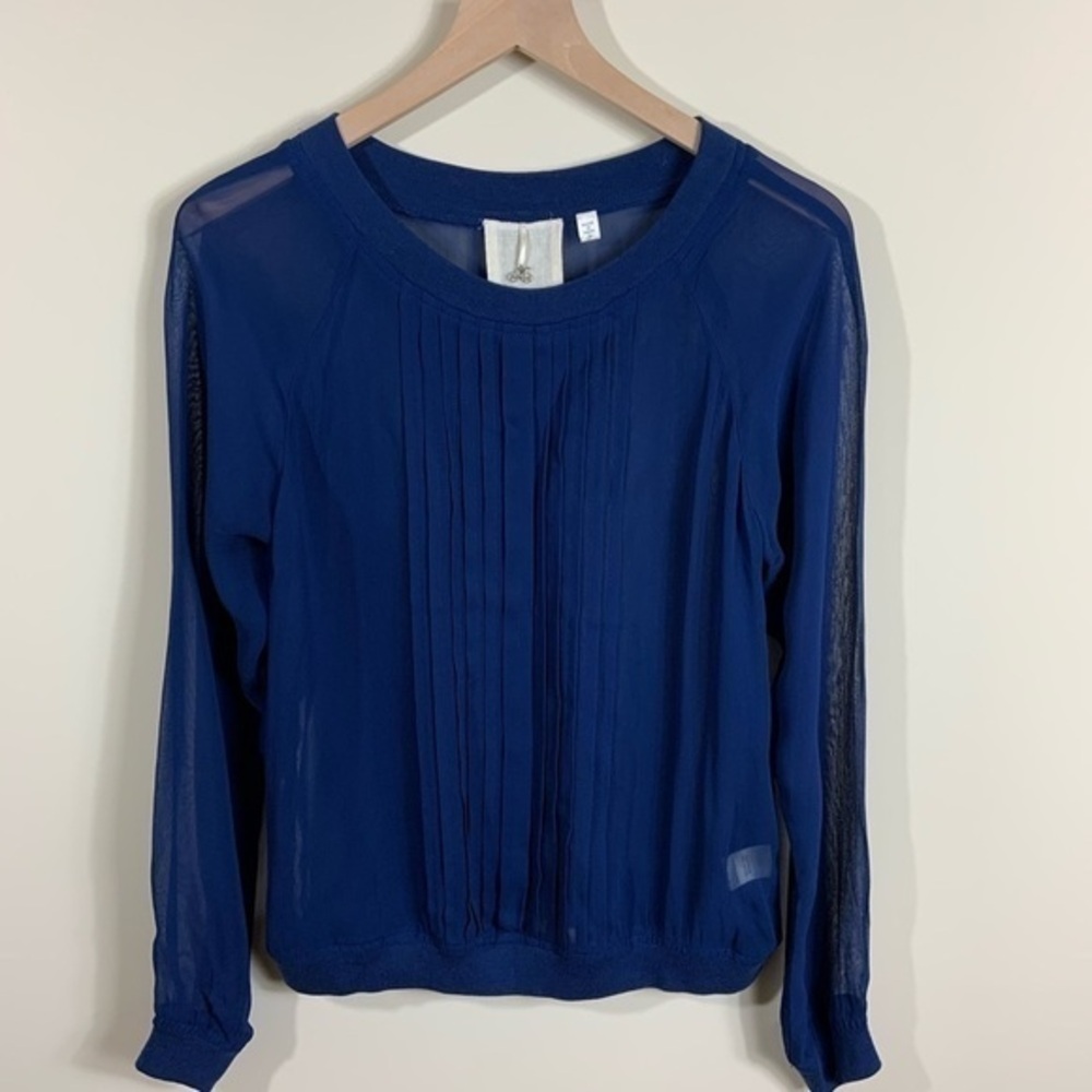 Anthropologie One Fine Day Blue blouse